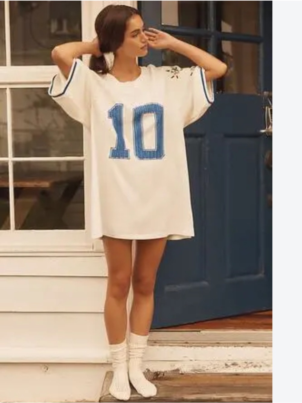 NWT LyreBird Oversized Embroidered Sporty T-shirt XS